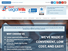 Tablet Screenshot of expatlegalwills.com